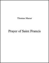 Prayer of Saint Francis SATB choral sheet music cover